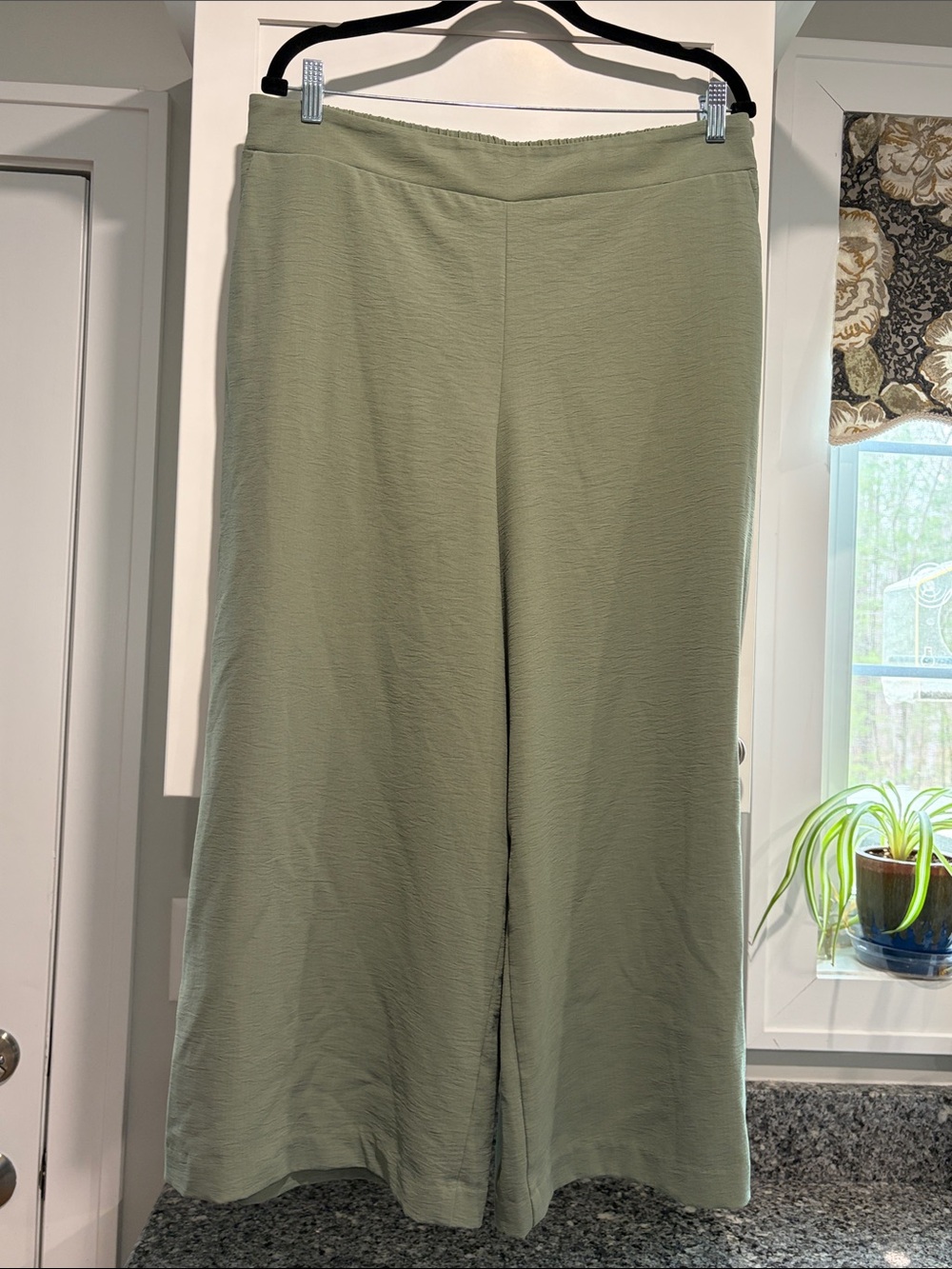Light Sage Wide Leg Pants